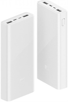 Внешний аккумулятор Xiaomi Mi Power Bank 3 20000mAh USB-C/Micro-USB White (PLM18ZM) 3775 - фото 14178