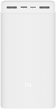 Внешний аккумулятор Xiaomi Mi Power Bank 3 (30000 mAh, белый) (PB3018ZM) 3813 - фото 14366