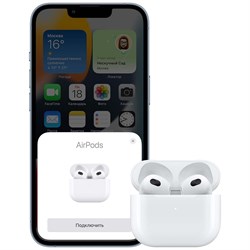 Беспроводные наушники Apple AirPods 3 MagSafe Charging Case (с подзарядкой в футляре MagSafe) 4930 - фото 21934