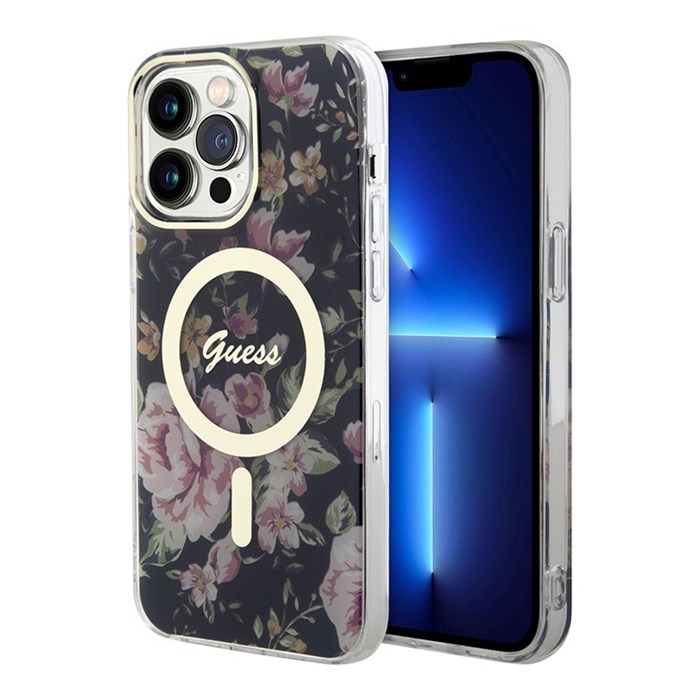 Чехол Guess Flower Hard для iPhone 14 Pro Max (MagSafe) 5261 - фото 23887