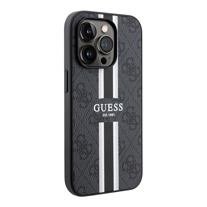 Чехол Guess PU 4G Stripes Hard для iPhone 14 Pro Max (MagSafe) 5265 - фото 23898