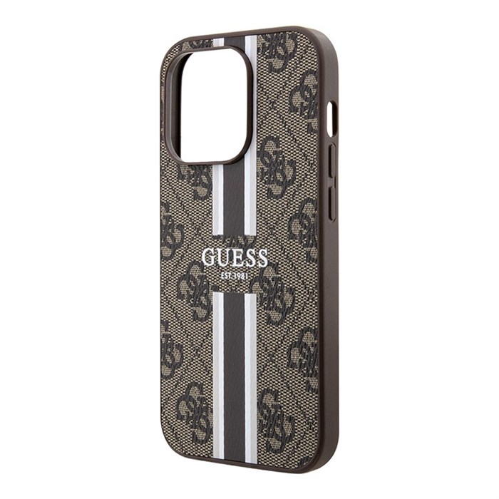 Чехол Guess PU 4G Stripes Hard для iPhone 14 Pro Max (MagSafe) 5265 - фото 23899