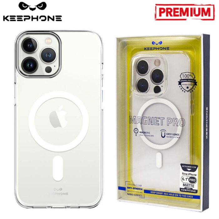 Чехол для телефона KEEPHONE DAZZLE PRO MAGSAFE (прозрачный, матовый) 5293 - фото 24021