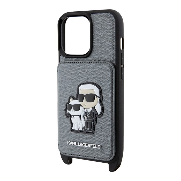 Чехол Lagerfeld Crossbody cardslot PU Saffiano NFT Karl&Choupette Hard для iPhone 14 Pro 5301 - фото 24052