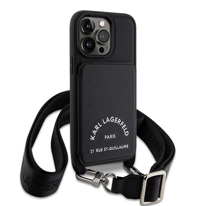 Чехол Lagerfeld Crossbody cardslot PU Saffiano RSG Hard для iPhone 14 Pro 5302 - фото 24059