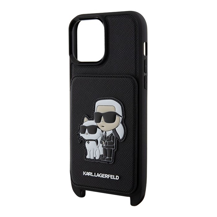 Чехол Lagerfeld Crossbody cardslot PU Saffiano NFT Karl&Choupette Hard для iPhone 14 Pro Max 5307 - фото 24078