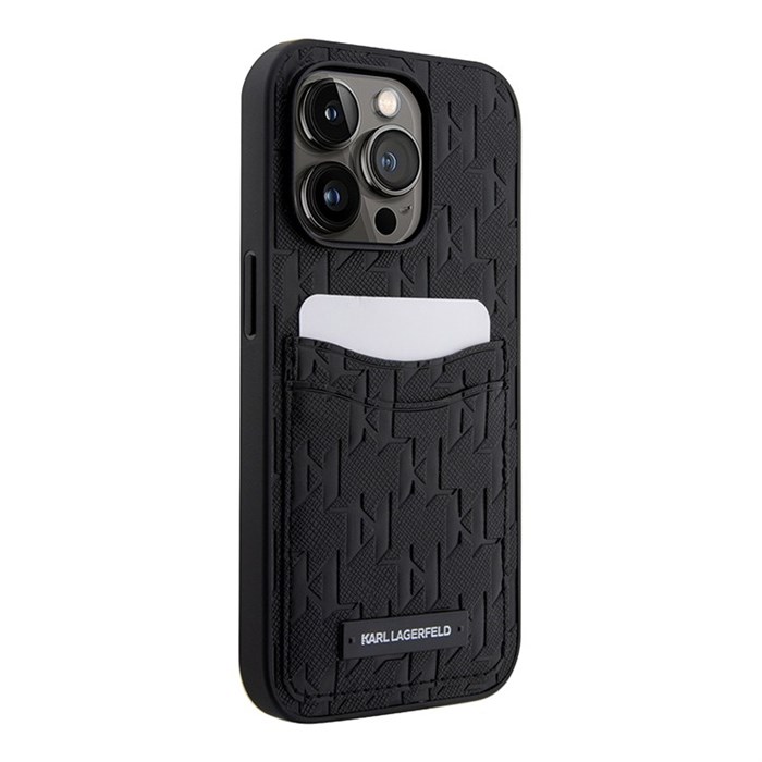 Чехол Lagerfeld PU Saffiano Monogram with Cardslot Hard для iPhone 14 Pro Max 5310 - фото 24090