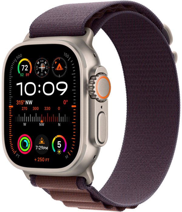 Умные часы Apple Watch Ultra 2 GPS + Cellular, 49 мм, корпус из титана, ремешок Alpine 5458 - фото 25357