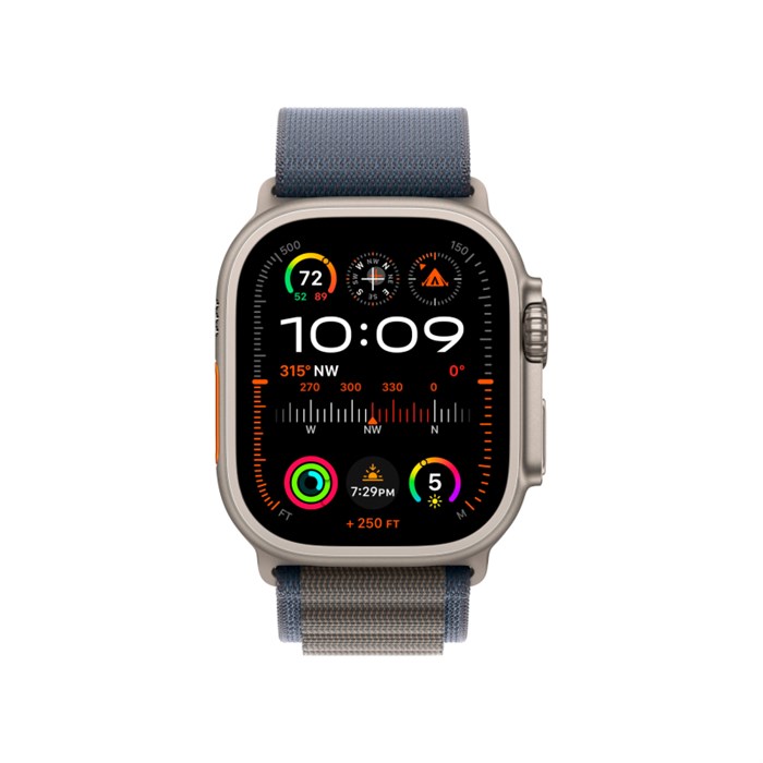 Умные часы Apple Watch Ultra 2 GPS + Cellular, 49 мм, корпус из титана, ремешок Alpine 5458 - фото 25358