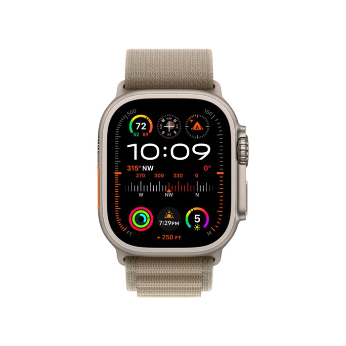 Умные часы Apple Watch Ultra 2 GPS + Cellular, 49 мм, корпус из титана, ремешок Alpine 5458 - фото 25361