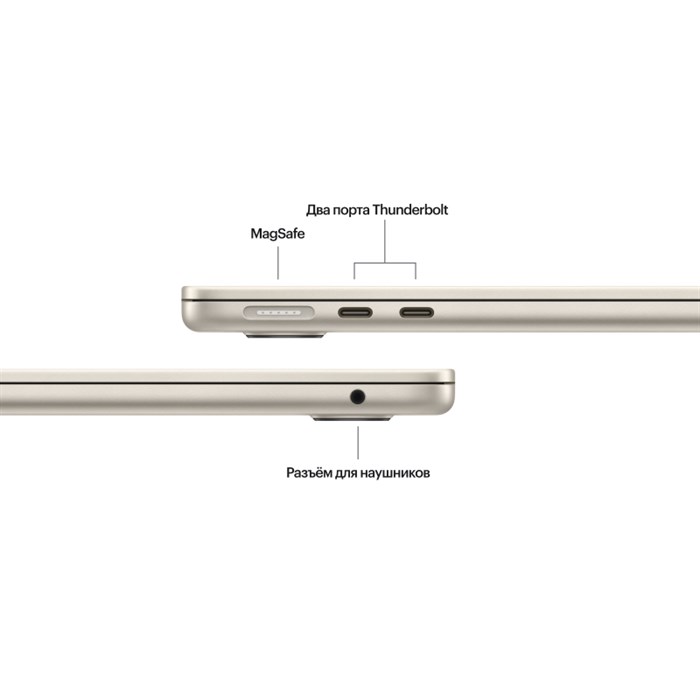 Ноутбук Apple MacBook Air 13" (M3, 8C CPU/8C GPU, 2024), 8 ГБ, 256 ГБ SSD 5641 - фото 26870
