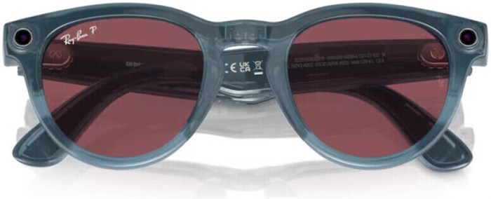 Умные очки Ray-Ban Headliner Shiny Jeans/Polarized Dusty Red (RW4009) (150-50) size 6471 - фото 34327