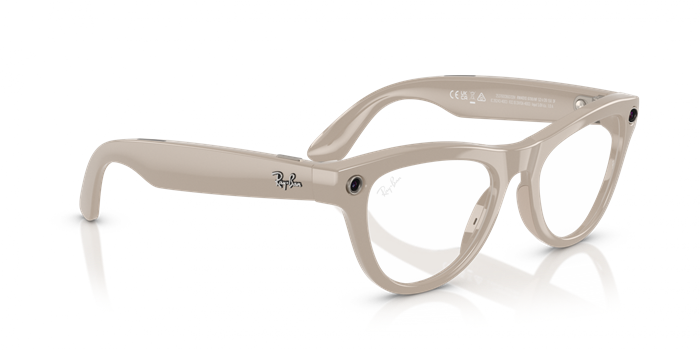 Умные очки Ray-Ban Meta Skyler RW4010 (150-52), Shiny Chalky Gray/Transitions Sapphire 6472 - фото 34330