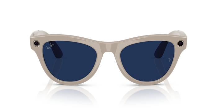 Умные очки Ray-Ban Meta Skyler RW4010 (150-52), Shiny Chalky Gray/Transitions Sapphire 6472 - фото 34331