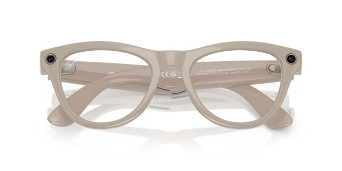 Умные очки Ray-Ban Meta Skyler RW4010 (150-52), Shiny Chalky Gray/Transitions Sapphire 6472 - фото 34333