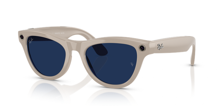 Умные очки Ray-Ban Meta Skyler RW4010 (150-52), Shiny Chalky Gray/Transitions Sapphire 6472 - фото 34335