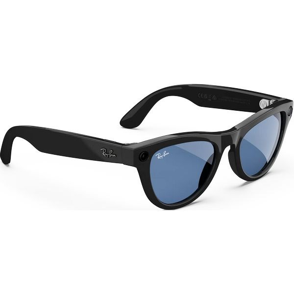 Умные очки Ray-Ban Meta Skyler RW4010 Shiny Black, Clear/Cerulean Blue Transitions (150-52) 6473 - фото 34346