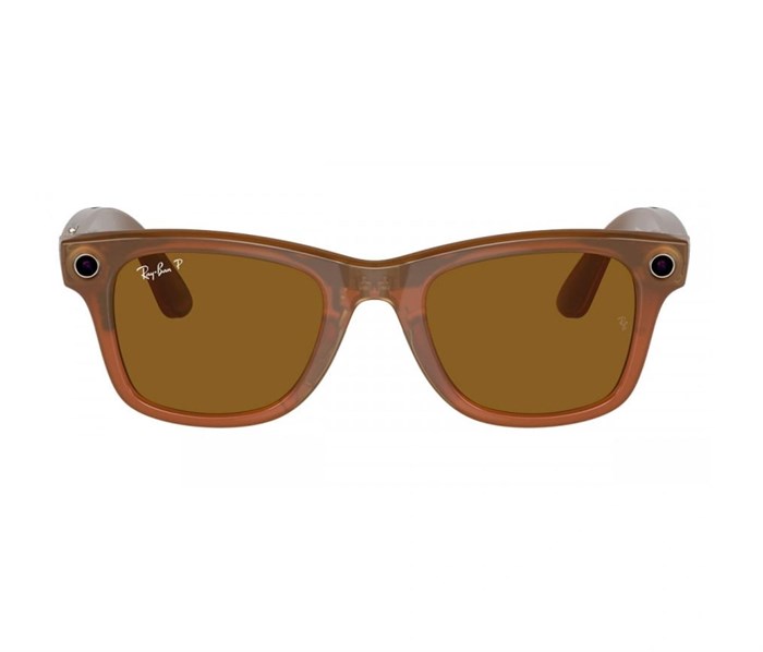 Очки Ray-Ban Wayfarer Shiny Caramel Polar Brown (155-53) 6476 - фото 34375