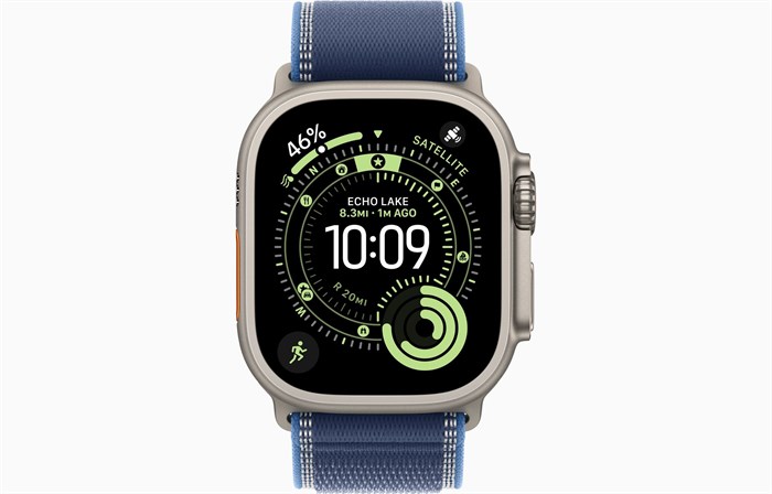 Apple Watch Ultra 3 49mm Titanium Case Trail Loop Blue/Bright Blue 6584 - фото 35562