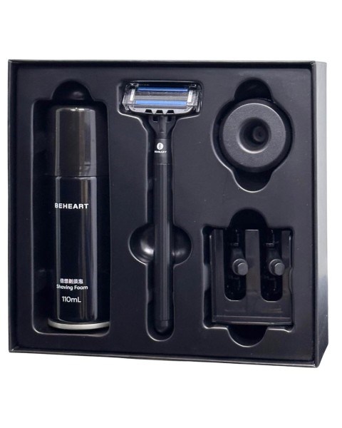 Подарочный набор для бритья Xiaomi Beheart Magnetic 5-Layer Manual Shaver S500 (Gift Edition) 6712 - фото 36445