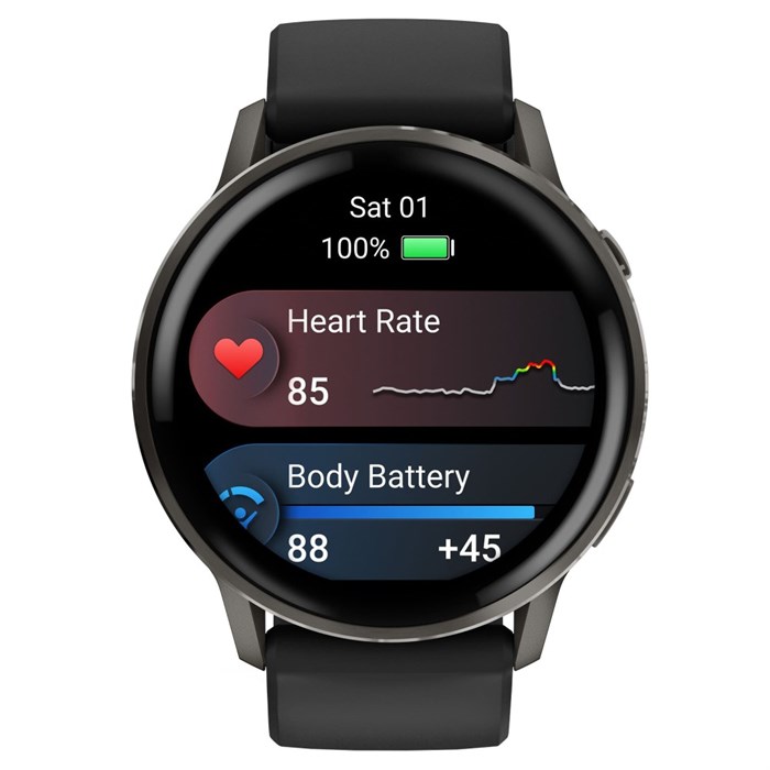 Часы Garmin Venu 4, 45мм Black / Black 6773 - фото 36967
