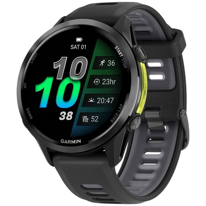 Часы Garmin FORERUNNER 970 Black Carbon Gray DLC Titanium with Black/Translucent Whittestone Silicon Buckle 6801 - фото 37256