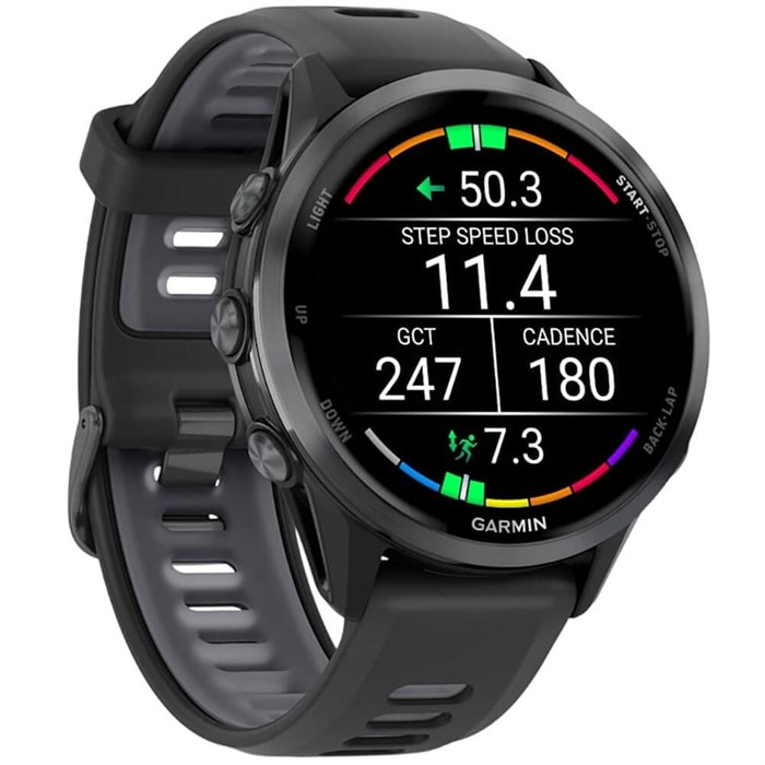 Часы Garmin FORERUNNER 970 Black Carbon Gray DLC Titanium with Black/Translucent Whittestone Silicon Buckle 6801 - фото 37260
