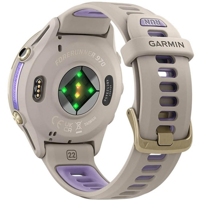 Часы Garmin FORERUNNER 970 French Gray Soft GoldTitanium with French Gray/Translucent Indigo Silicon 6802 - фото 37277