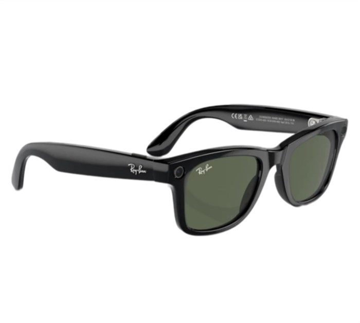 Очки Ray-Ban Wayfarer matte black transitions graphite green (155-53) 6822 - фото 37519