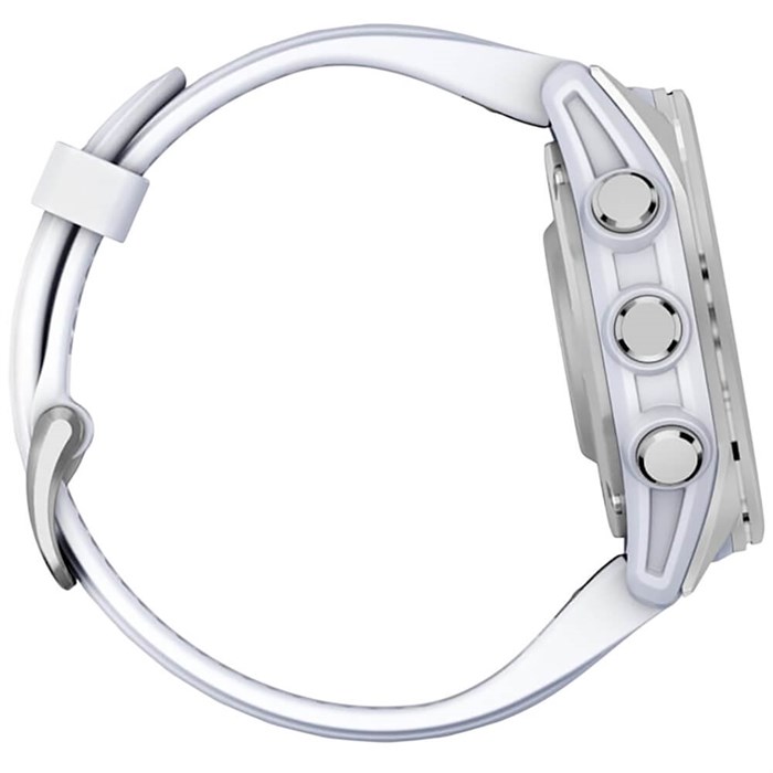 Часы Garmin Fenix 8 43 мм Amoled Silver с силиконовым ремешком Whitestone 6825 - фото 37540