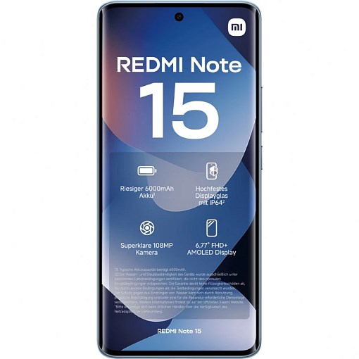 Смартфон Xiaomi Redmi Note 15 6/128GB 6866 - фото 37937