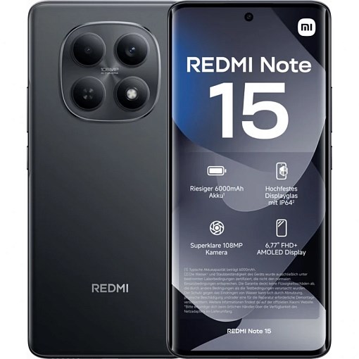 Смартфон Xiaomi Redmi Note 15 8/128GB 6867 - фото 37938