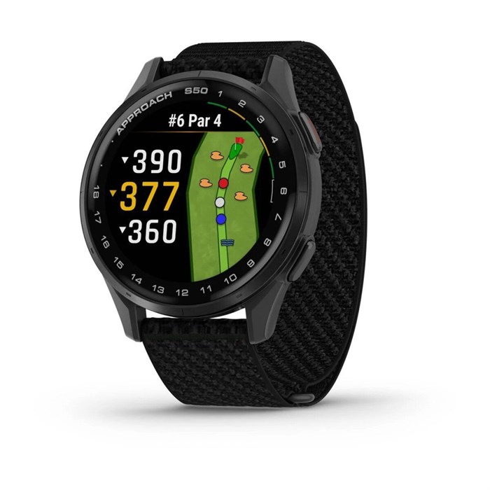 Смарт-Часы Garmin Approach S50 43mm Black with Black Nylon 6899 - фото 38258