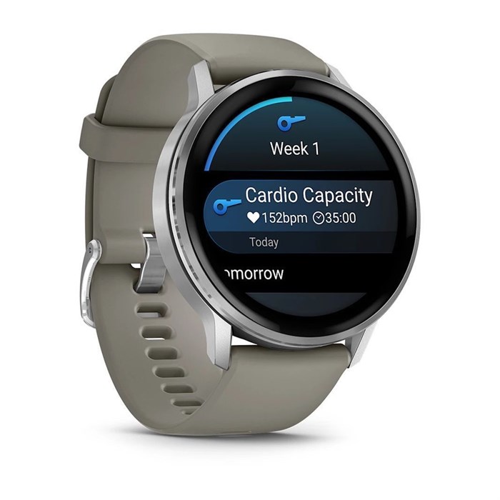 Часы Garmin Venu 4 45mm Silver with Silver Gray silicon 6902 - фото 38279