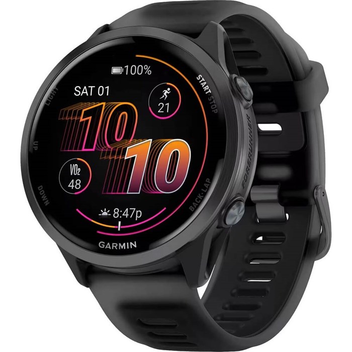 Часы Garmin FORERUNNER 570 42mm State Gray with Black/Translucent Black Silicon 6904 - фото 38296