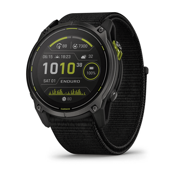 Часы Garmin Enduro 3 - 51 mm Solar Sapphire Carbon Gray DLC Titanium / Black UltraFit Nylon Strap 6905 - фото 38304