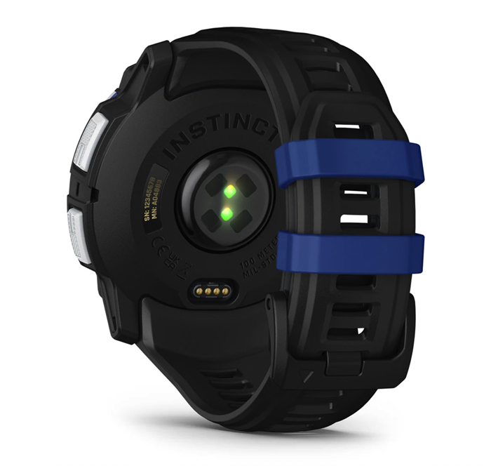 Часы Garmin Instinct 3 - 50 mm, Solar Whitestone with Black/Bolt Blue Band 6983 - фото 39315