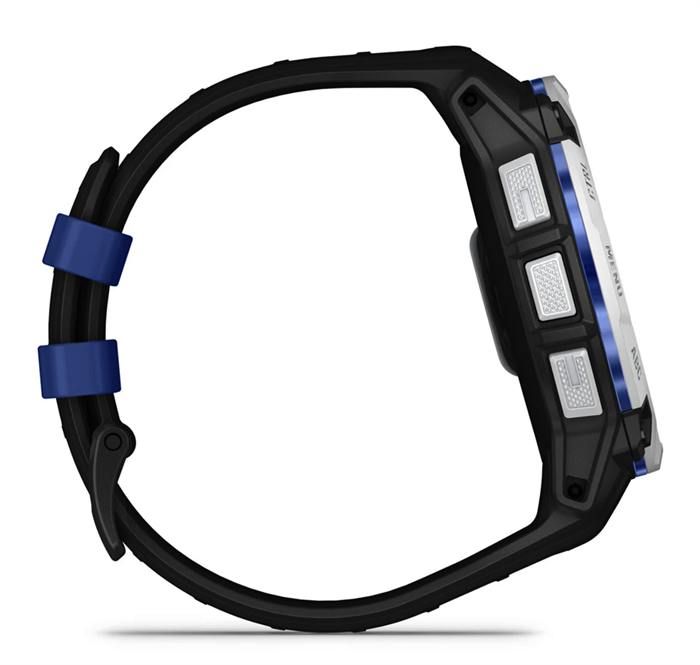 Часы Garmin Instinct 3 - 50 mm, Solar Whitestone with Black/Bolt Blue Band 6983 - фото 39317