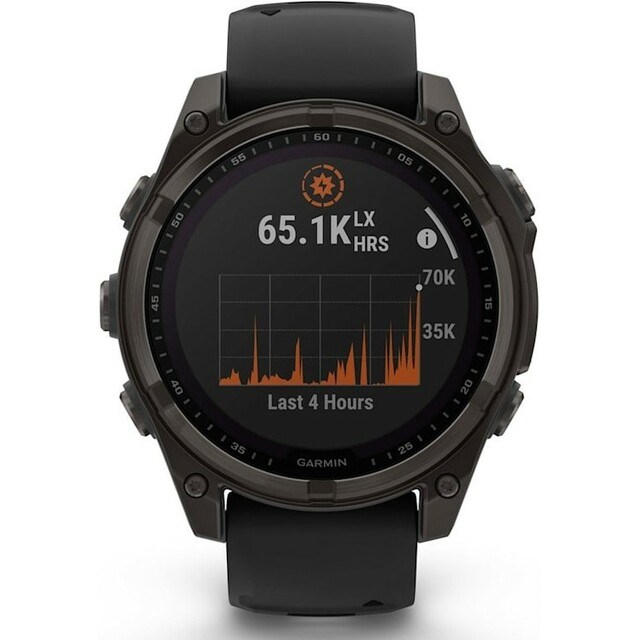 Умные часы Garmin Fenix 8 47mm Solar Sapphire DLC Carbon Gray / Black 7040 - фото 40116
