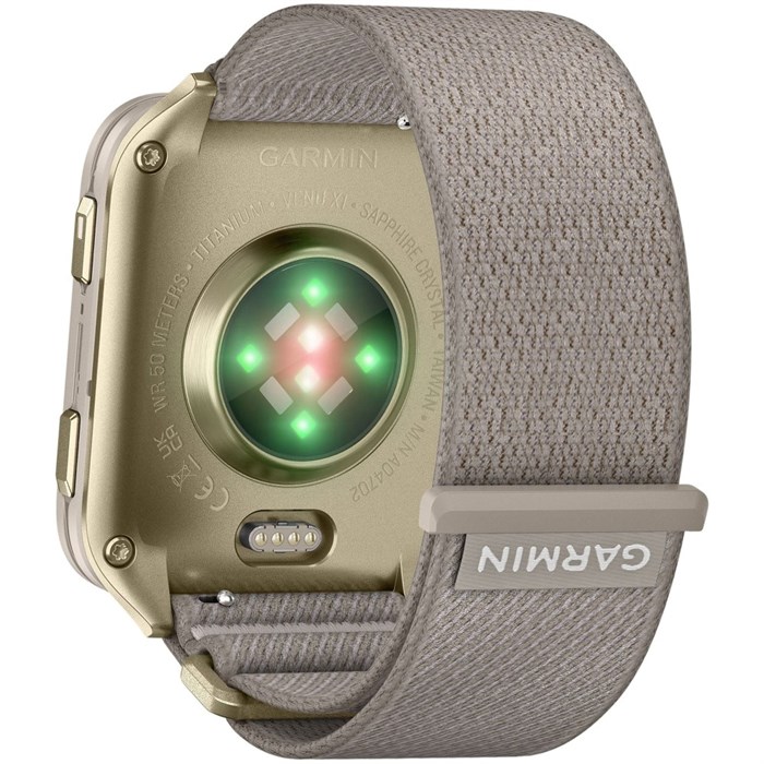 Часы Garmin VENU X1 Soft Gold Titanium with French Gray Nylon (010-02980-33) 7105 - фото 40756
