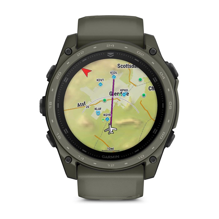 Часы Garmin TACTIX 8 51mm Amoled Olive Drab Cerakote with Olive Drab Silicon (010-03380-13) 7108 - фото 40776