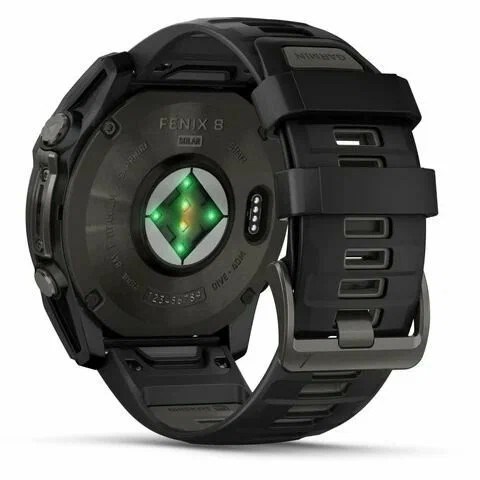 Часы Garmin Fenix 8 43mm Amoled Sapphire Carbon Gray Dlc Titanium with Black Silicone 7182 - фото 41352