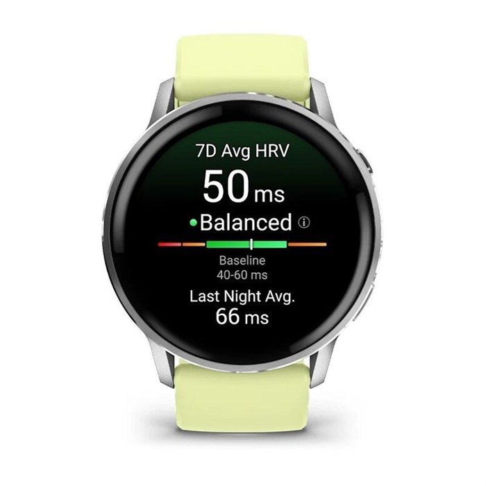 Часы Garmin Venu 4 45mm Silver with Citron Green silicon 7196 - фото 41528