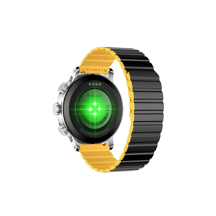 Умные часы Kieslect Calling Watch Kr2 Pro YFT2084EU Steel EU Orange/yellow magnetic+Black Silicon 7214 - фото 41758
