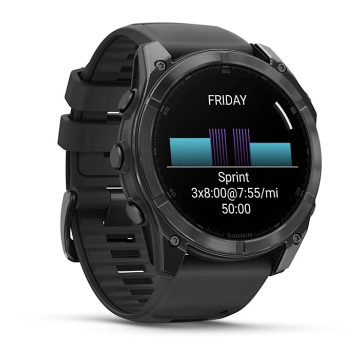 Часы Garmin Fenix 8, 51 мм, AMOLED, Slate Gray with black silicone band (010-02905-00) 7272 - фото 42232