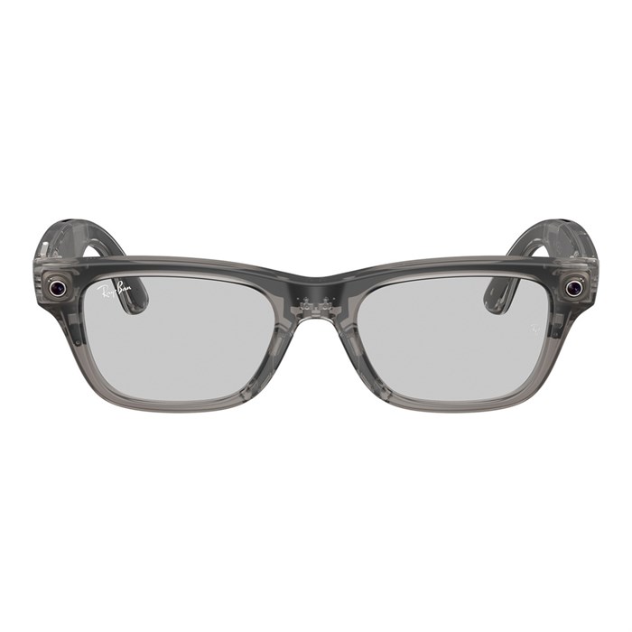 Умные очки Ray-Ban Meta Blayzer Optics RW7001 (Gen 2) Matte Transparent Ice Grey/Clear 7292 - фото 42422