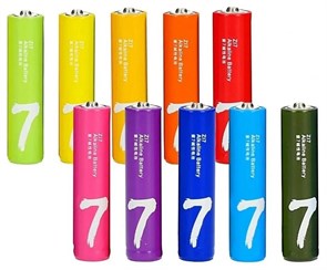 Батарейки алкалиновые Xiaomi ZMI Rainbow ZI7 AA701 (типа AAА, уп.10шт.) 5203