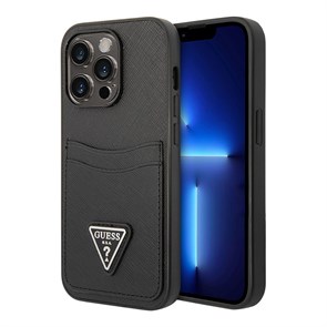 {{productViewItem.photos[0] || [{PathSmall:'http://m.apple-tut.ru/pictures/product/small/23906_small.jpg',PathMiddle:'http://m.apple-tut.ru/pictures/product/middle/23906_middle.jpg',PathBig:'http://m.apple-tut.ru/pictures/product/big/23906_big.jpg'}].Alt || 'Чехол Guess PU Saffiano Double cardslot Metal triangle logo Hard для iPhone 14 Pro Max, черный 5267'}}